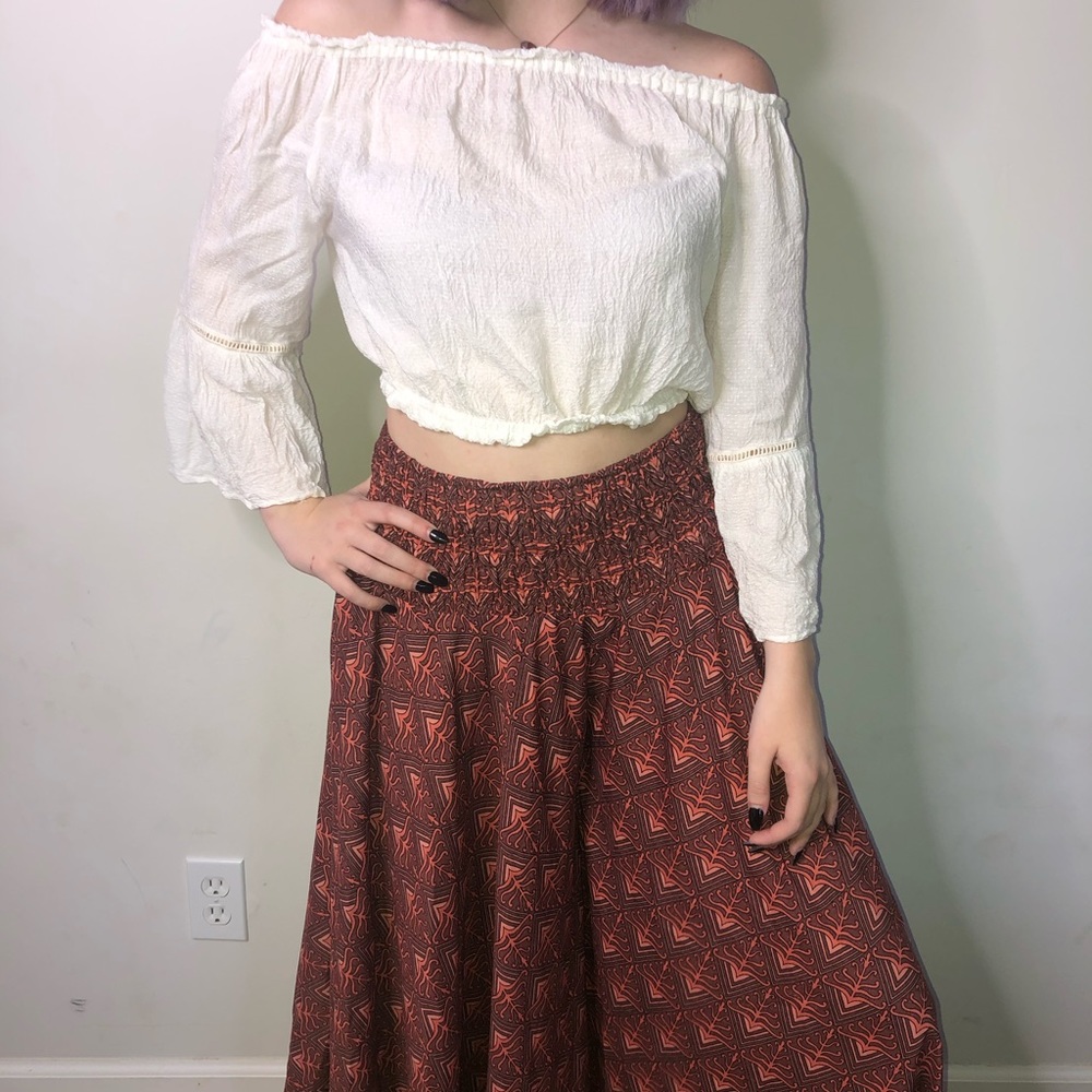 White Off-the-Shoulder Shirt